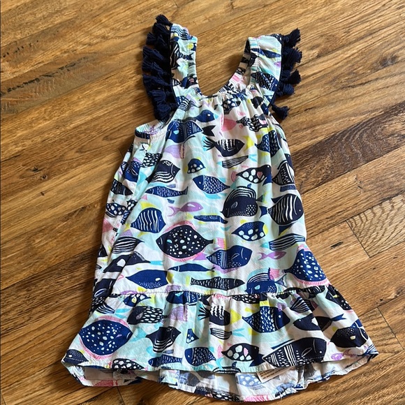 Colorful Fish Print Kids Dress - Picture 1 of 2